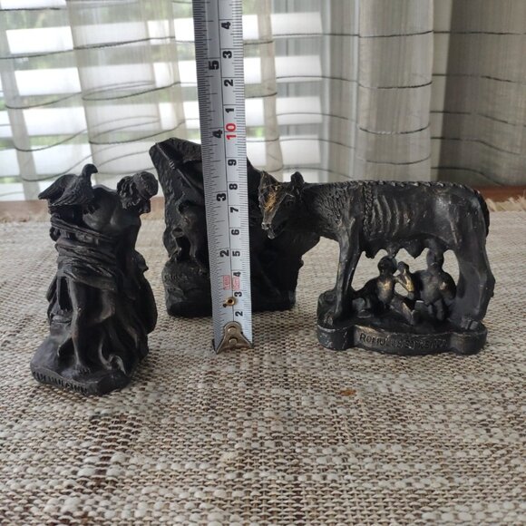 Mythology Legendary Warriors Set of 3 VTG Figurines French Markings 4.5" - Picture 9 of 15